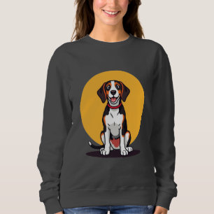 Süße Cartoon-Hund-Illustration Sweatshirt