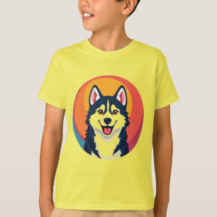 Süße Cartoon-Hund-Illustration T-Shirt