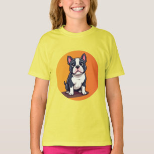 Süße Cartoon-Hund-Illustration T-Shirt