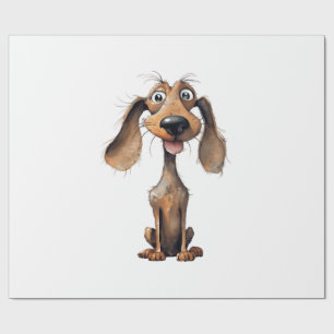 Süße Cartoon-Hunderassen-Kunstsammlung  Geschenkpapier