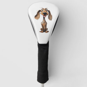 Süße Cartoon-Hunderassen-Kunstsammlung Golf Headcover