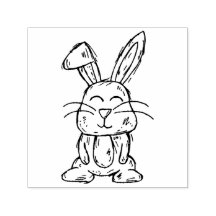 Süße Cartoon-Kaninchenfigur Kunst