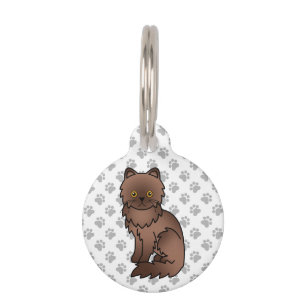 Süße Cartoon-Katze Chocolate Persian & Infos zum H Haustiermarke