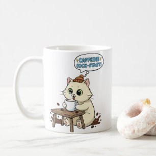 Süße Cartoon-Katze Kaffee-Liebhaber-Tasse Kaffeetasse