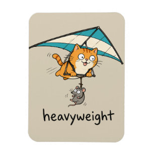 Süße Cartoon-Katze Pun Design Magnet