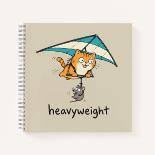 Süße Cartoon-Katze Pun Design Notizbuch