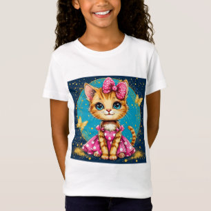 Süße Cartoon-Katze T-Shirt