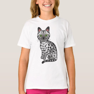 Süße Cartoon-Katzenillustration der ägyptischen Ma T-Shirt