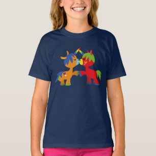 Süße Cartoon-LGBTQIA-Einhörner-Kinder-T-Shirts T-Shirt