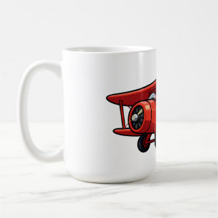 Süße Cartoon-Mechaniker mit roter Auto-Illustratio Kaffeetasse
