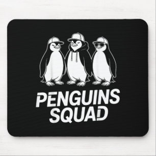 Süße Cartoon Pinguine Freunde Familie Mousepad