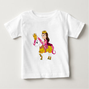 Süße Cartoon-Prinzessin Baby T-shirt