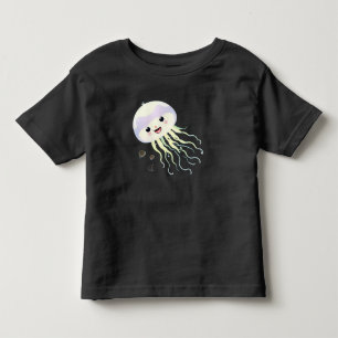 Süße Cartoon-Qualle mit lächelndem Gesicht Kleinkind T-shirt