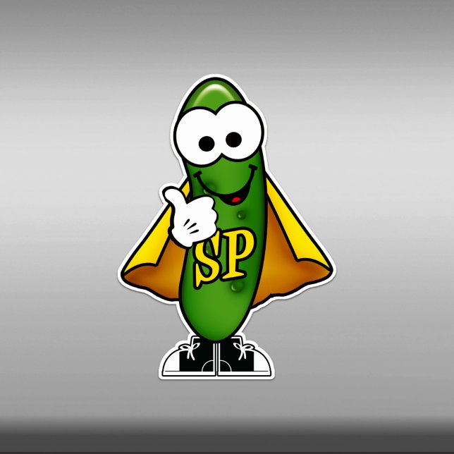 Süsse Cartoon Super Pickle Vinyl Aufkleber (Von Creator hochgeladen)