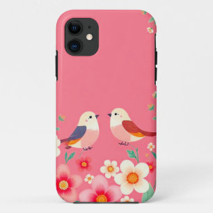 Süße Cartoon-Vögel Täglicher Schutzgriff Case-Mate iPhone Hülle