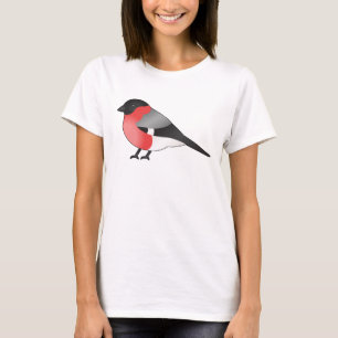 Süße Cartoon-Vogelillustration des Eurasischen Gim T-Shirt