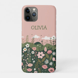 Süße Cartoon-Wildblumen Florale Personalisierte Case-Mate iPhone Hülle