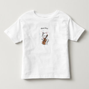 Süße Cellokatze Musikerin Kleinkind T-shirt