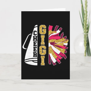 Süße Cheer Gigi einer Cheerleaderin Gigi Oma Karte
