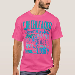 Süße Cheerleaderin Blaue Cheer-Bewegungen Cheerlea T-Shirt