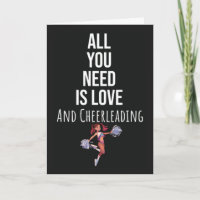 Süße Cheerleading-Karten Cheerleader Sport Cheer