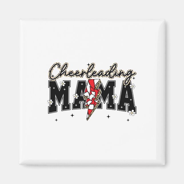 Süße Cheerleading-Mama-Blitz-Game-Day-Saison S Magnet (Vorne)