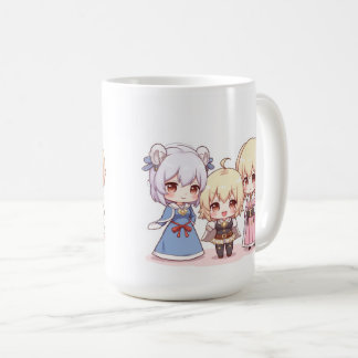 Süße Chibi-Cosplay-Truppe Kaffeetasse