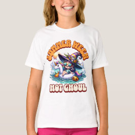 Süße Chibi-Hexen-Einhorn-Schwimmhilfe Summerween-G T-Shirt