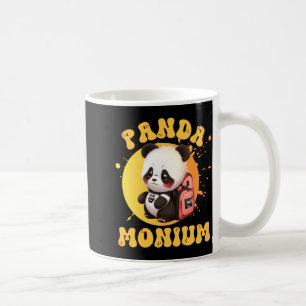Süße Chibi Kawaii Panda Name Schuljahr Auf Der Rüc Kaffeetasse