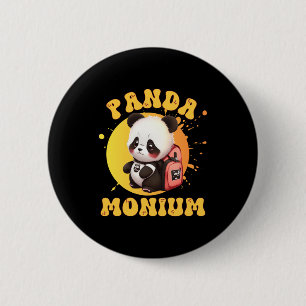 Süße Chibi Kawaii Panda Name Schuljahr Auf Rücksei Button