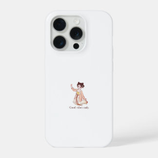 Süße Chibi traditionelle Anime-Girl Good Vibes Onl iPhone 15 Pro Hülle