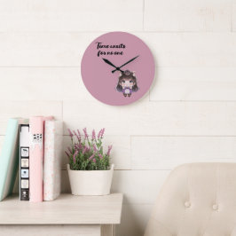 Süße Chibi-Uhr Große Wanduhr