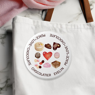 Süße Chic Farbige Frieden Liebe Schokolade Bonbons Button