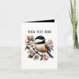Süße Chickadee-Vogelliebhaber Karte