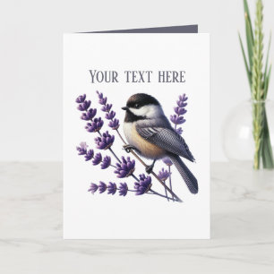 Süße Chickadee-Vogelliebhaber Karte