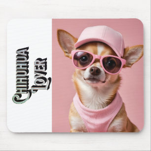 Süße Chihuahua-Liebhaber Pop-Art Mousepad