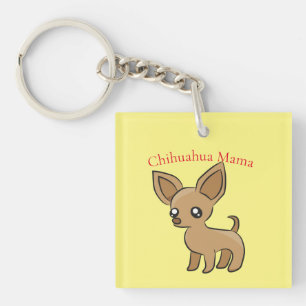 Süße Chihuahua-Mama Art Thunder_Cove Schlüsselanhänger