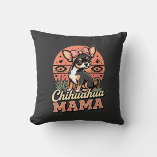 Süße Chihuahua-Mama-Schleife-Hundemama Kissen