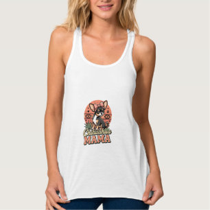 Süße Chihuahua-Mama-Schleife-Hundemama Tank Top