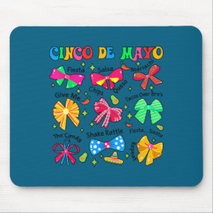 Süße Cinco de Mayo Kokette Schleife Nacho Durchsch Mousepad