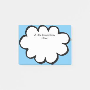 Süße Cloud-Personalisierte Namensnachricht Post-it Klebezettel