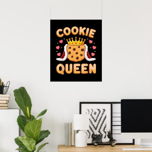 Süße Cookie-Königin Lustiger Backliebhaber Poster