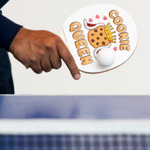 Süße Cookie-Königin Lustiger Backliebhaber Tischtennis Schläger