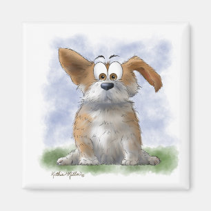 Süße Corgi-Cartoon Magnet