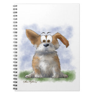 Süße Corgi-Cartoonfigur Notizblock