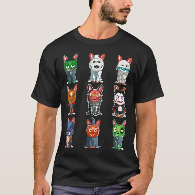 Süße Corgi Halloween Halloween T-Shirt (Vorderseite)
