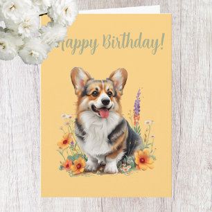 Süße Corgi-Hunde Liebhaber Geburtstagskarte Karte