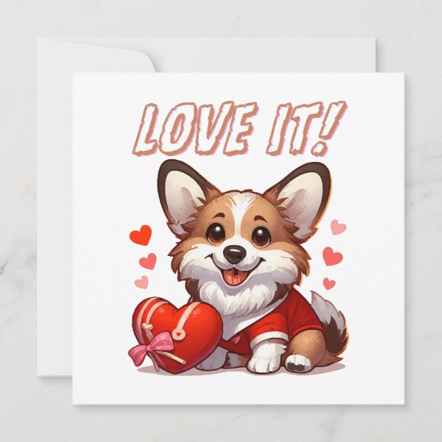 Süße Corgi Liebe (Vorderseite)