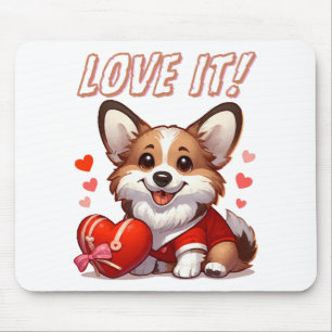 Süße Corgi Liebe Mousepad