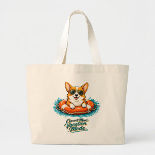 Süße Corgi Sommerurlaub Mode Tragetasche   Lustige